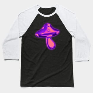 Pink Chrome Mushroom Baseball T-Shirt